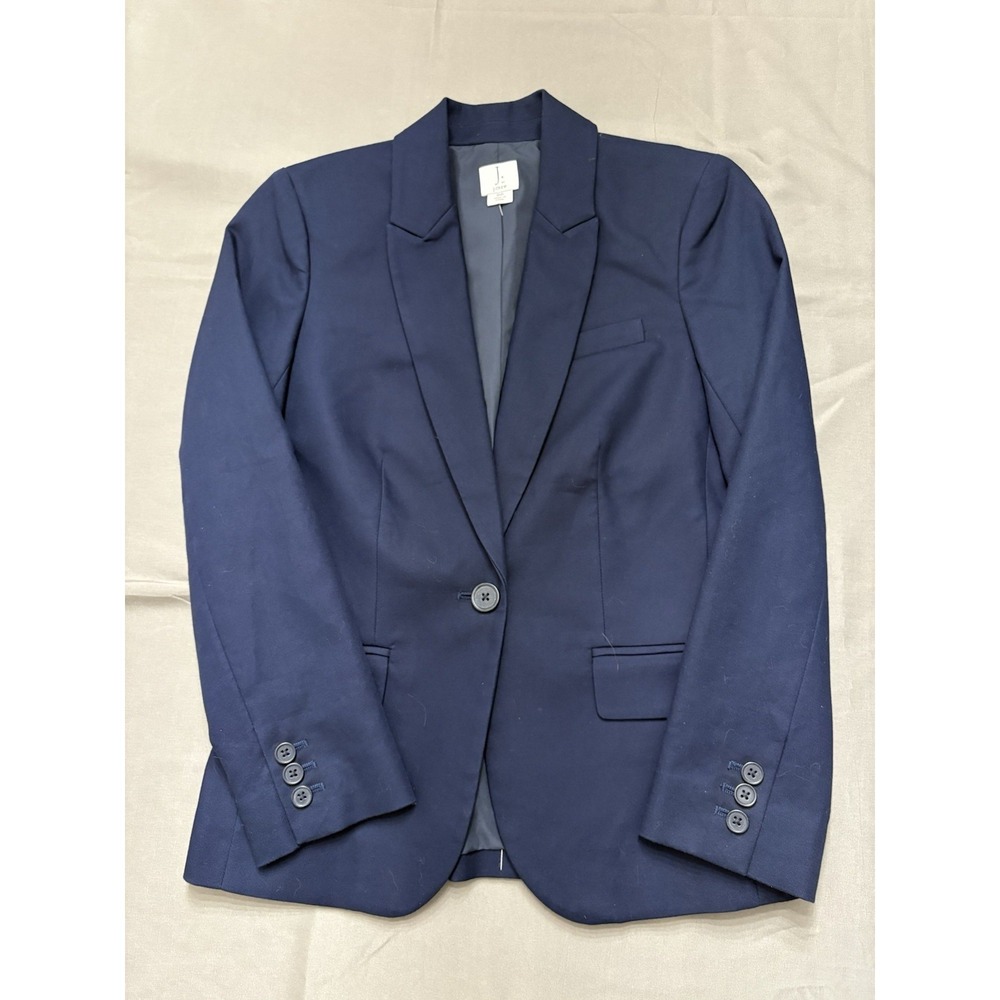 J. Crew Blazer Women's 00 NWOT Navy Single Button Work Office L1296 OfficeClassy